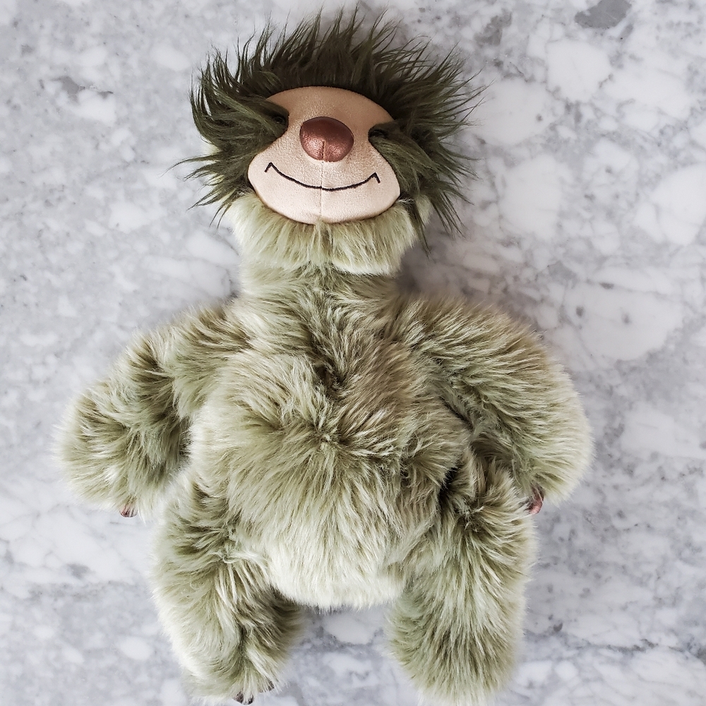 Sloth Plush Gund Fab Pals Roswell Stuffed Animal Toy 15" Green 6058953